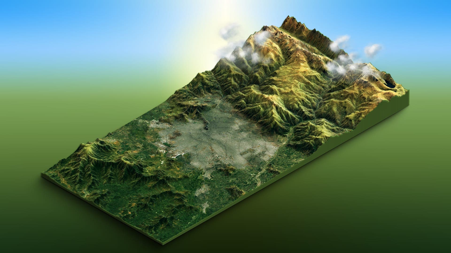 Santiago in isometric 3D (2)