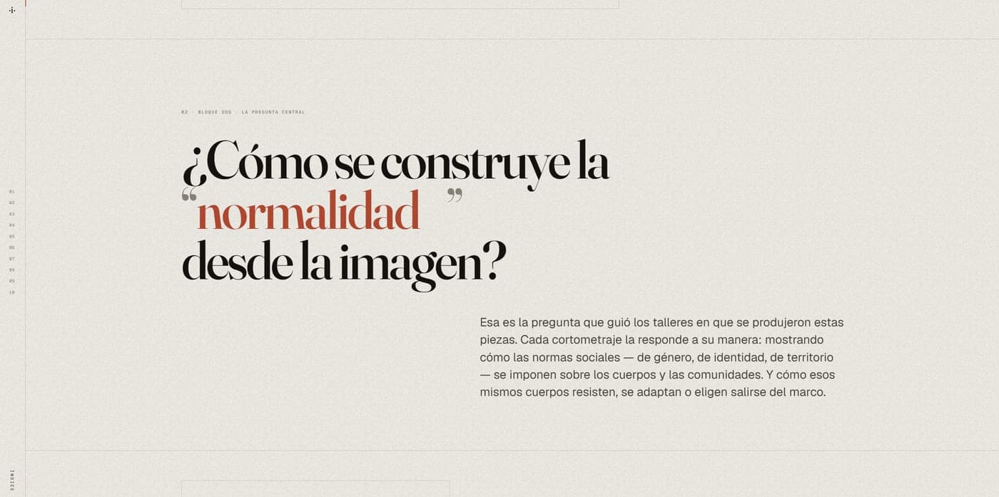 Imagen, Humor y Diferencia: interactive short-film archive (2)
